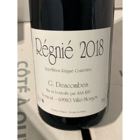 Domaine Descombes Régnié Vieilles Vignes 2022 Domaine Descombes Régnié Vieilles Vignes 2022