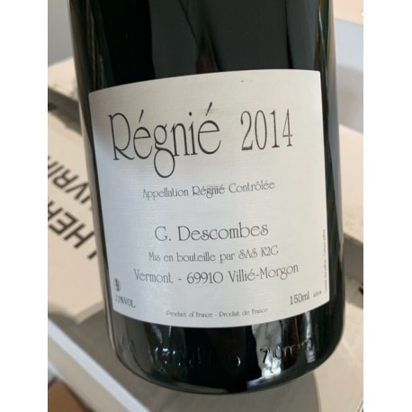 Domaine Descombes Régnié Vieilles Vignes 2014 Magnum Domaine Descombes Régnié Vieilles Vignes 2014 Magnum