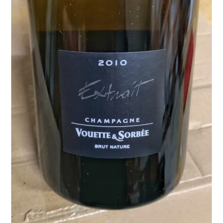 Domaine Vouette & Sorbée Champagne Brut Extrait 2009 (dégorgement 2019)