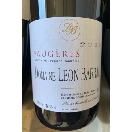 Domaine Léon Barral Faugères Tradition 2015 Domaine Léon Barral Faugères Tradition 2015