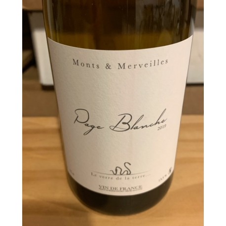 Domaine Monts et Merveilles Vin de France blanc Page Blanche 2019