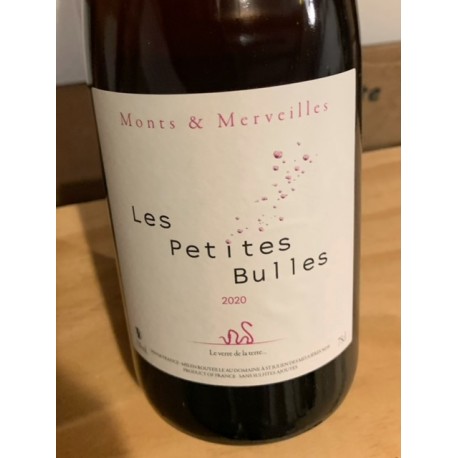 Domaine Monts et Merveilles Vin de France rouge pét nat Les Petites Bulles 2020