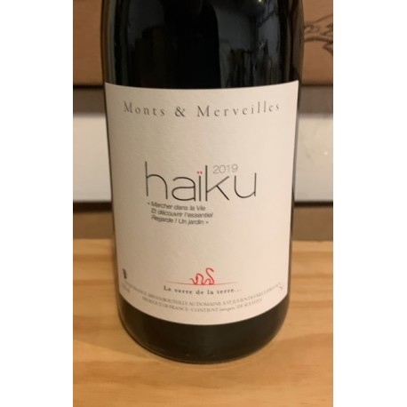Domaine Monts et Merveilles Vin de France rouge Haïku 2019