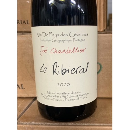 Joé Chandellier Vin de Pays des Cévennes rouge Le Ribieral 2020