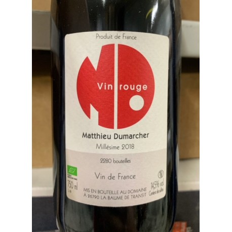 Matthieu Dumarcher Vin de France Vin Rouge 2018