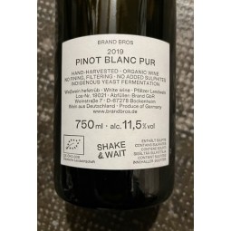 Brand Bros Pfälzer Landwein blanc Pinot Blanc 2019