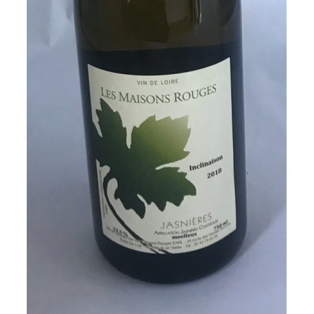 Domaine les Maisons Rouges Jasnières moelleux Inclinaison 2018