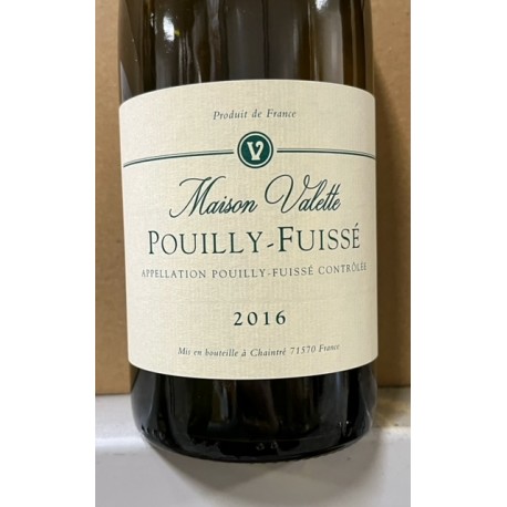 Maison Valette Pouilly-Fuissé Tradition 2016 Maison Valette Pouilly-Fuissé Tradition 2016