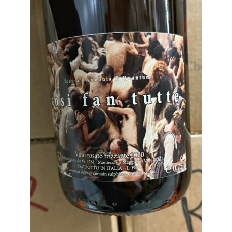 Quantum Winery & Tenuta l'Armonia Vin de lUnion Européenne rosé pet nat Cosi Fan Tutte 2020