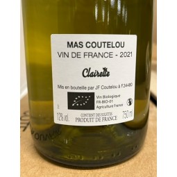 Jean-François Coutelou Vin de France blanc Clairette 2021