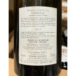Domaine Geschickt Alsace Grand Cru Kaefferkopf Pfulben 2016