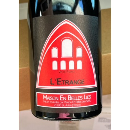 Maison En Belles Lies Vin de France rouge L'Etrange 2019