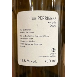 Christian Venier Vin de France blanc Perrières en Grès 2020
