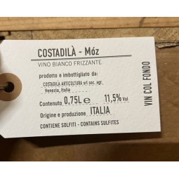Ederlezi Costadila Vin pétillant blanc du Veneto Moz 2021