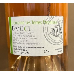 Domaine Les Terres Promises Bandol rosé La Chance 2015