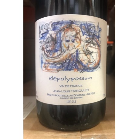 Jean-Louis Tribouley Vin de France rouge Elepolypossum 2021