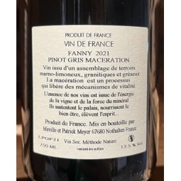 Domaine Julien Meyer Vin de France blanc Pinot Gris Macération Fanny 2021