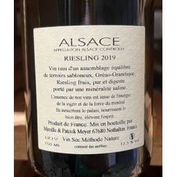 Domaine Julien Meyer Alsace Riesling RN 422 2019