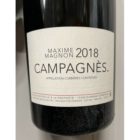 Maxime Magnon Corbières Campagnès 2018 magnum