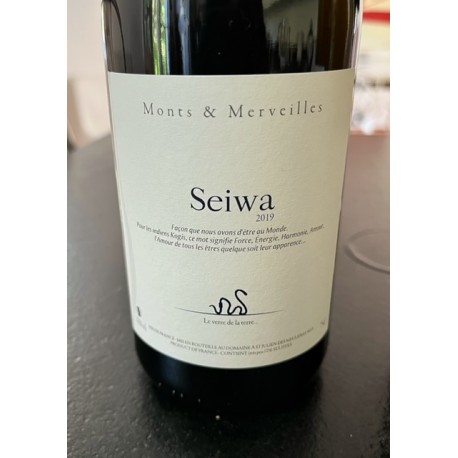 Domaine Monts et Merveilles Vin de France rouge Seiwa 2019