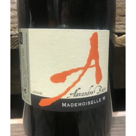 Domaine Alexandre Bain Vin de France blanc Mademoiselle M 2019