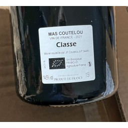 Jean-François Coutelou Vin de France rouge Classe 2021 magnum