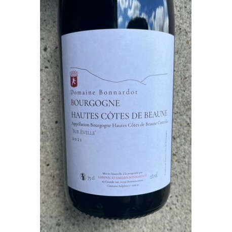Domaine Bonnardot Hautes Côtes de Beaune rouge Sur Evelle 2021