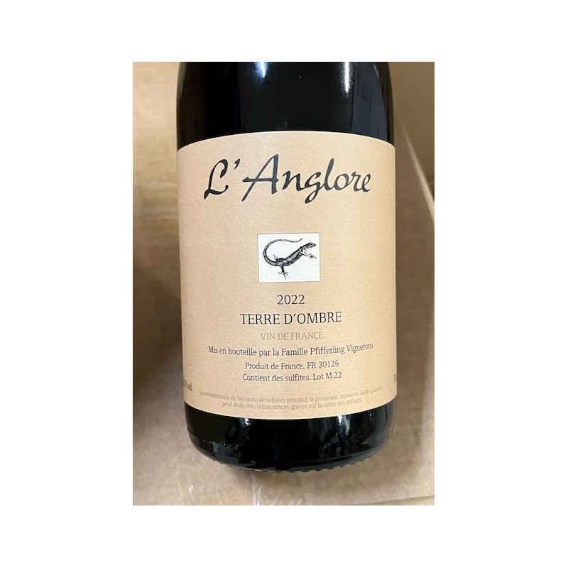 Domaine de l'Anglore Vin de France rouge Terre d'Ombre 2022