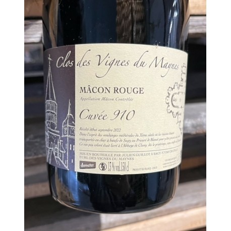 Les Vignes du Maynes Mâcon-Cruzille rouge Cuvée 910 2022