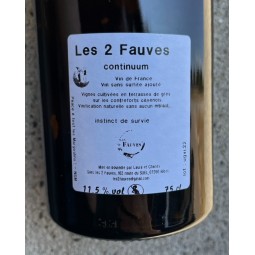 Les 2 Fauves Vin de France blanc Continuum 2022