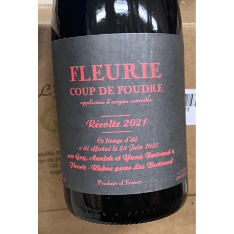 Domaine Les Bertrand Fleurie Coup de Foudre 2021 Domaine Les Bertrand Fleurie Coup de Foudre 2021