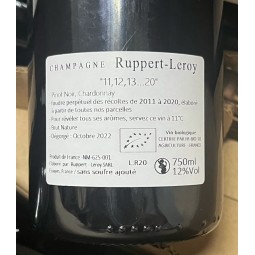 Ruppert-Leroy Champagne Brut Nature 11 12 13... 21 Dég. 10/23