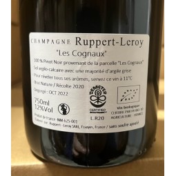 Ruppert-Leroy Champagne Blanc de Noirs Brut Nature Les Cognaux 2020