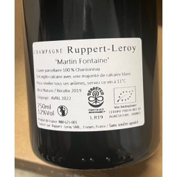 Ruppert-Leroy Champagne Blanc de Blancs Brut Nature Martin Fontaine 2019