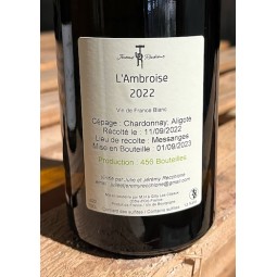 Jérémy Recchione Vin de France blanc L'Ambroise 2022