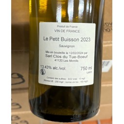 Clos du Tue Boeuf Vin de France blanc Le Petit Buisson 2023