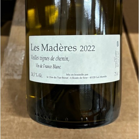 Clos du Tue Boeuf Vin de France blanc Les Madères 2022