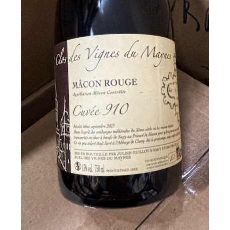 Les Vignes du Maynes Mâcon rouge Cuvée 910 2023